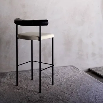 Nordijska Lupini Bar Stol Minimalističen Design, Dnevni Noge Okrogle Bar Blatu Recepciji Make Up Cadeira Ergonomica Doma Pohištvo