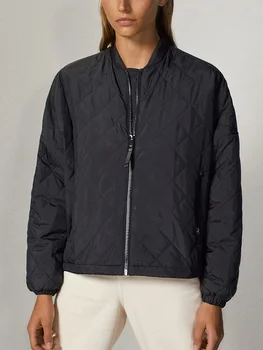 NorthFlow jakna ženske casaco feminino jaqueta feminina bomber jakno trdna prizmatični kariran zadrgo redno jakna