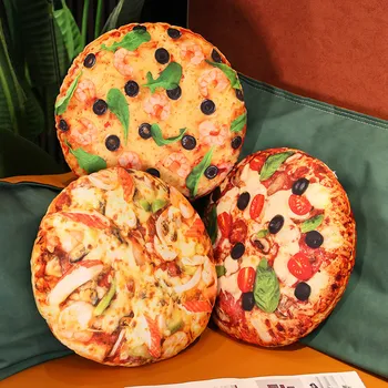 NOVA 3D Tiskanje Pizza Plišastih Metanje Blazino Smešno Simulacije Hrano, Igrače Dom Dekoracijo Stol, Blazine Avto Dekoracijo