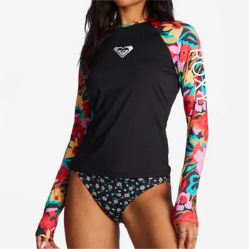 Nove ŽENSKE Deskanje majica seksi dame surf T-majice plaža za zaščito pred soncem rasusguard UV zaščito kopalke UPF50 oblačila
