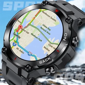 NOVO 2024 GPS Smart Watch Šport Fitnes Zapestnica Klic Opomnik Health Monitor Srčnega utripa Smartwatch za Moške Android, IOS Watch