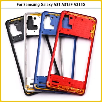 Novo Za Samsung Galaxy A31 A315F A315G A315N A315 Plastično Ohišje Primeru Sredini Okvir Šasije S Prostornino Stranske Tipke