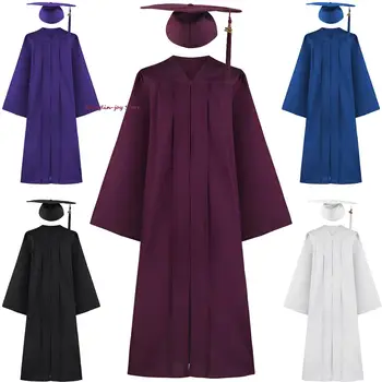 Odraslih Diplomi Obleke Cap Zip Zaprtja Univerze V Študijskem Diplomi Obleke Haljo Mortarboard Skp Diplomi Obleke Robe