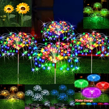 Ognjemet LED Luči Prostem Vrt Dekoracijo Travnik Pot Dvorišču Sončne Pravljice Razsvetljavo Stranka Božič, Poroka Dekor