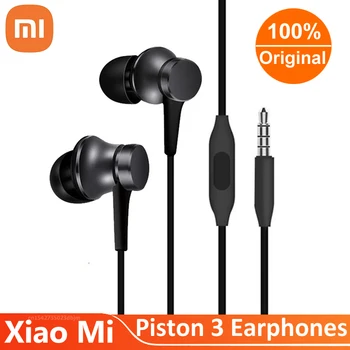 Original Xiaomi Batne 3 Slušalke Bas Žično 3,5 MM V uho Šport Slušalke z Mikrofonom Slušalke za Telefon Xiaomi Huawei Samsung
