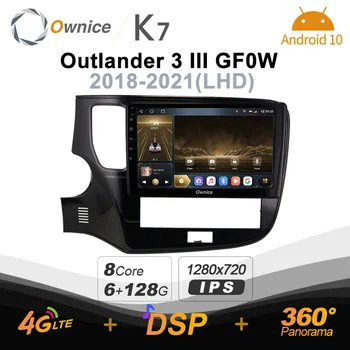 Ownice K7 za Mitsubishi Outlander Leta 2020 2021 Android 10.0 Avto Večpredstavnostna Radio, GPS, Video Predvajalnik, 4G+64 G HDMI Koaksialni 4G LTE