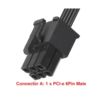 PCIe 6 Pin Moški Sata 1 do 4 Sata Ženski Napajanje Razdelilnik za Corsair Modularni RM650X RM750X Napajalni Kabel