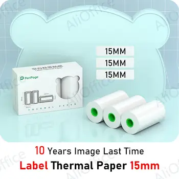 Peripage Mini Papir Tiskalnik 15 mm 30 mm Nosi Prazne Etikete Nalepke Termični Papir za Tiskanje za A6/A8 Nepremočljiva Oilproof odporna na praske
