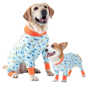 Pes Pižamo Recovery Obleko za Pse Po Operaciji Lahki Ljubek Hišne Onesie za Prelivanje Preprečevanje Lizanje Kirurške Rane