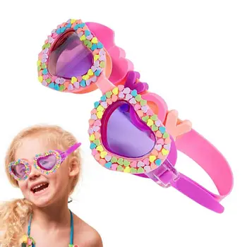 Plavalna Očala Nepremočljiva otroške Risanke Srce Oblika UV Zamegljevanje Dokaz, Plavati, Usposabljanje Očala Za Otroke, Otroci Darila