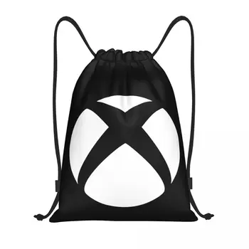 Po meri Klasičnih Xboxs Logotip Vrvico za zapiranje Torbe za Nakupovanje Joga Nahrbtniki Moški Ženske Igra Igralec Darila Športne Telovadnice Sackpack