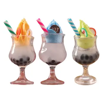 Ponaredek Sladoled Model Miniature Hrana Drink za Namizni Dnevna Soba Dekoracijo