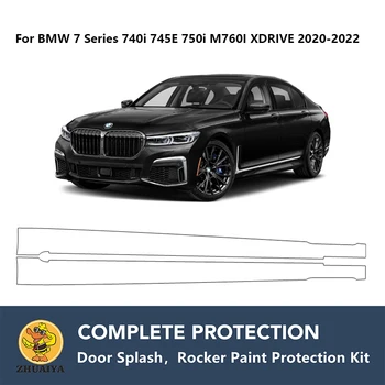 PreCut Rocker Plošče Barve Varstvo Jasno Modrc Guard Kit TPU PPF Za BMW 7 Series 740i 745E 750i M760I XDRIVE 2020-2022