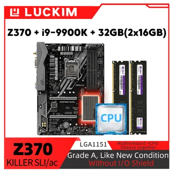 Prenovljen Z370 MORILEC SLI/ac Matično ploščo +i9-9900K + 32GB(2x16GB) Set Komplet z Procesor Pomnilnik DDR4 LGA1151