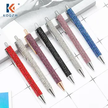 Pritisnite Kovinski Kemični svinčniki Diamond Multi-barvni Darilo Pero Ustvarjalne Pisarniški Material