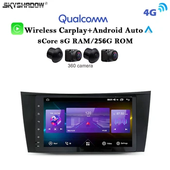Qualcomm 8G+256G DSP Carplay Auto Android 13.0 4G SIM Avto DVD Player, GPS, WIFI, Bluetooth, RDS Radio Za Mercedes W211 W463 W219 W209
