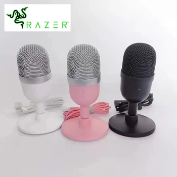 Razer Seiren Mini USB Kondenzatorskega Mikrofona, Ultra-kompaktno Pretakanje Mikrofon s Supercardioid Pickup Vzorec Roza Mikrofon