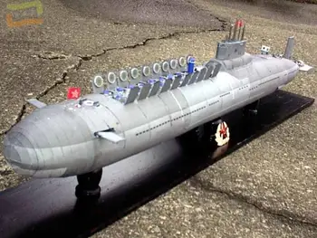 Rdeči oktober, Jedrske Podmornice, Vojaškega Model 3D Papir Model DIY Ročno izdelan Papir Model Model Igrača
