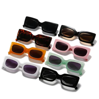 Retro Pravokotnik Kolesarjenje sončna Očala UV400 Zaščito Candy Barve Leče, sončna Očala Očala Kolesarska Očala za Ženske, Moške
