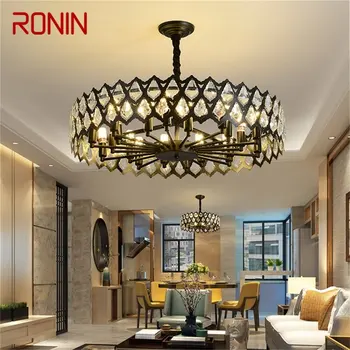 RONIN Black Luster Sklopi Sodobne Ustvarjalne Veje Kristalni Obesek Lučka Lučka Domov LED za Dekoracijo