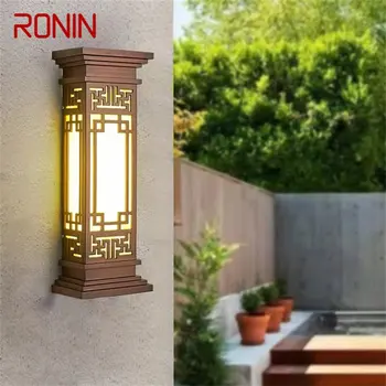 RONIN Zunanji Luč LED Kitajski Slog Steno Sconces Lučka Neprepustna za Dom, Balkon Klasične