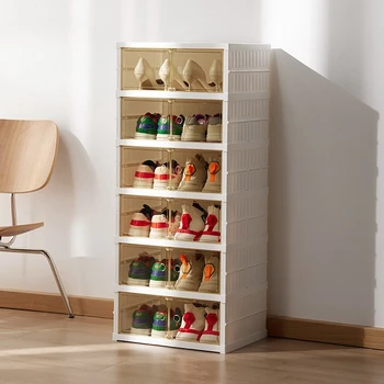 Shranjevanje pregleden zložljiva čevelj kabinet, celostne plastične čevlje, rack, gospodinjski pragu dustproof čevelj za shranjevanje