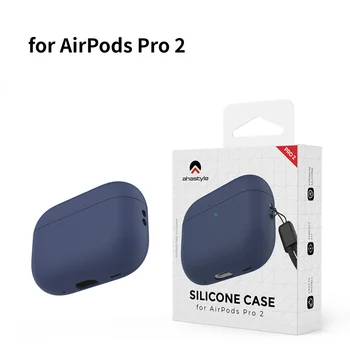 Silikonski Slušalke Zaščitni Rokav Primeru za AirPods Pro 2. Gen Čiste Barve Silikonski Slušalke Primeru Slušalke Pribor