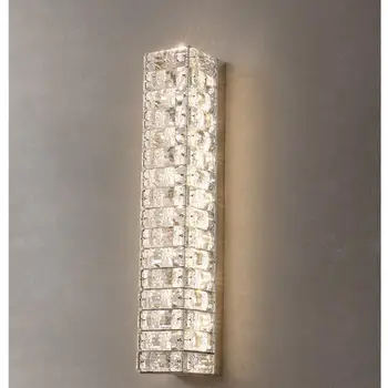 Sodobna iz Nerjavečega Jekla Deco Crystal Stenska Luč Rov LED luči Za dnevno Sobo, Spalnico, Tv Ozadja Osvetlitev v Zaprtih prostorih Doma Napeljave