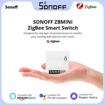 SONOFF ZB MINI Smart Home Stikalo Zigbee 3.0 Rele Modul DIY Dve Poti APP Daljinski upravljalnik Deluje Z Smartthing SONOFF ZB