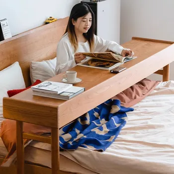 Spalnica nočno omarico masivnega lesa, posteljo, mizo nočno omarico doma cross-postelja leni računalniški mizi