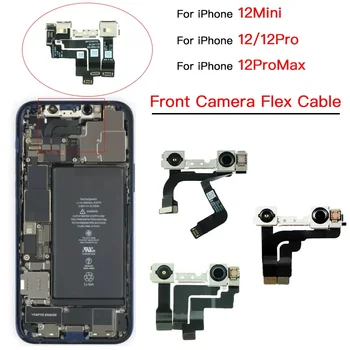 Sprednje Kamere Flex Kabel Zamenjava za IPhone 12 Mini Pro Max 12MP Sooča Objektiv Modul Del ŠT Obraz ID