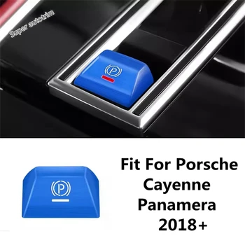 Sredinske Konzole Elektronske Ročne Zavore Gumb P Sequins Okrasni Pokrov Trim Pribor Za Porsche Cayenne / Panamera 2018 -2023