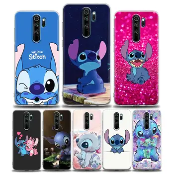 Srčkan Lilo-Stitch-Modro-Koala Primeru Za Xiaomi Redmi 9 10 Opomba 8Pro 11 10 9 8 Pro 7 8A 10S 11s K40 5G 9A 9C Mehko Coque Jasno Pokrov