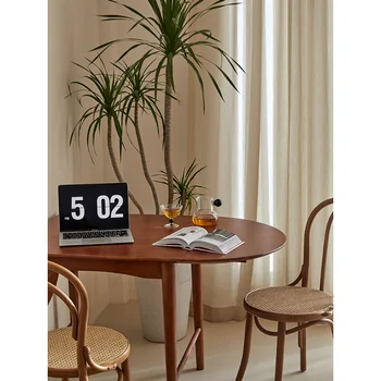 Starinsko zložljiva miza, Nordijska Internet slaven ins, masivnega lesa teleskopsko jedilno mizo, gospodinjski