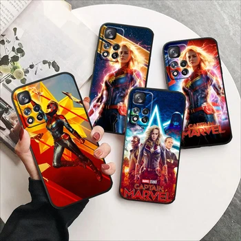 Super Captain Marvel Za Redmi Opomba 12 Pro Plus 11 11T 10 9 8 Pro Lite Pro Max 4G 5G Silikonski Mehko Črno Primeru Telefon