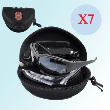 Taktično X7 Sončna Očala Shockproof Zaščito Zaščitna Očala, Odporen Na Veter. Zunanji Streljanje Očala Za Motokros Motocikel Planinarjenje