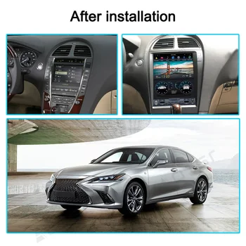 Tesla Navpično Zaslon Za Lexus ES V4 ES200 ES240 ES300 ES350 ES350H Avto Multimedijski Predvajalnik DVD-jev Android Radio, GPS Navigacija DSP