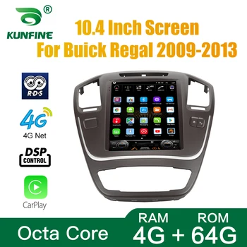 Tesla Slog Za Buick Regal za obdobje 2009-2013 Avto Stereo Radio Okta Core, 4GB RAM 64GM ROM Android 10.0 Avto DVD GPS Igralec Deckless