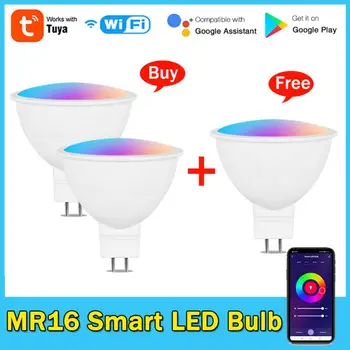 Tuya Homekit MR16 Smart Žarnica WiFi RGB 12V Zatemniti LED Svetilke WiFi Nadzor Žarnice Delo Z Alexa googlova Domača stran Smartthings
