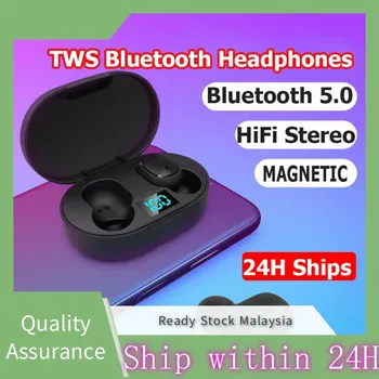 TWS E6S Bluetooth Slušalke 5.2 Brezžične bluetooth slušalke šumov Slušalke Z Mikrofonom Slušalke z mikrofonom Za iphone Xiaomi