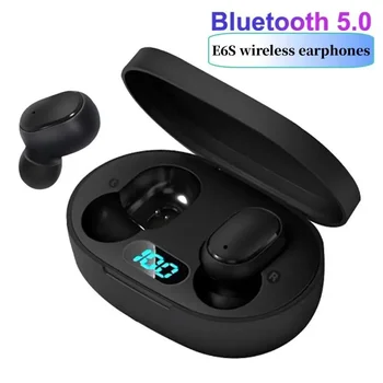 TWS E6S Brezžične Slušalke Vodotesne Slušalke 5.0 Bluetooth Slušalke Šport Čepkov za Stereo in-ear Čepkov za Pametne telefone