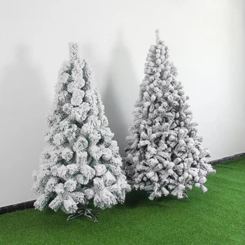 Umetni Beli Sneg Borovih PVC Zgrinjati Dvorišče Dekor Opremo