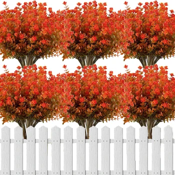 Umetni Eucalyptus Rože Plastične Pade Cvetje Listje Šopek Za DIY Doma Božič svate, Dekoracijo Ponaredek Rastlin