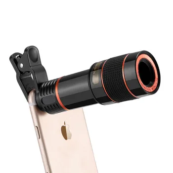 Univerzalni 12X Zoom Telefon Telefoto Objektiv Fotoaparata Posnetek Leča za iPhone, Samsung Xiaomi Huawei
