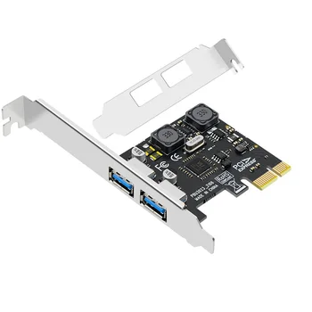 USB 3.0 PCI-E Širitev Sim Adapter 2 Vrata 4A USB 3 PCIE PCI express adapter za Kartico