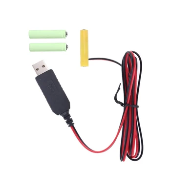 USB na 4,5 V Napajalni Kabel Zamenjajte 3 x 1.5 V LR03 AAA Baterije