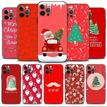 Vesel Božič Santa Claus Drevo Primeru Telefon Za Apple iPhone 15 11 14 13 12 Pro Max 13 12 Mini XS Max XR X 7 8 Plus Kritje
