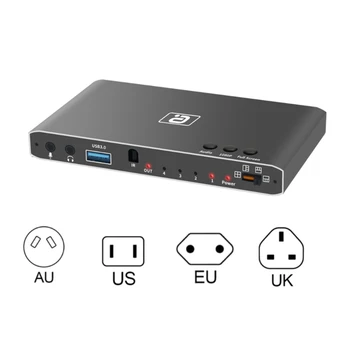 VG600 Video Kartice USB3.0 4 V 1 Iz HDMIcompatible2.0 Preklopnik Amalgama