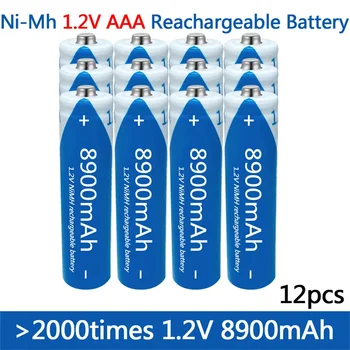 visoko kakovost AAA1.2V 8900mAh 100% za ponovno Polnjenje NI-MH baterija AAA, 1,2 V 8900mAh, svetilko, igrača watch baterije za polnjenje NI-MH baterije+brezplačna dostava