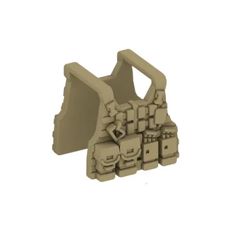 Vojaško Taktično Telovnik WW2 Swat Vojak Orožje Arma MOC Mini figuric Vojske Deli, Pribor za Izgradnjo Blok Opeke Igrače